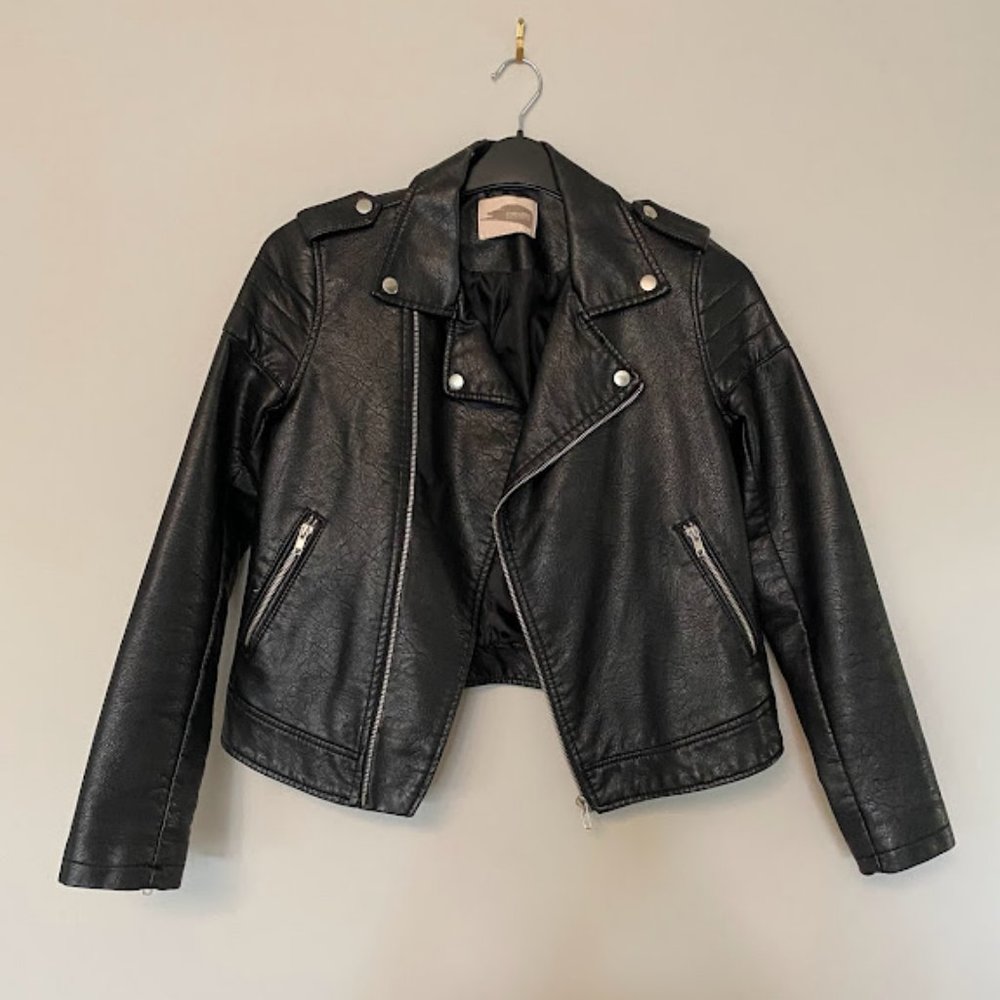 Forever 21 Black Faux Leather Jacket
